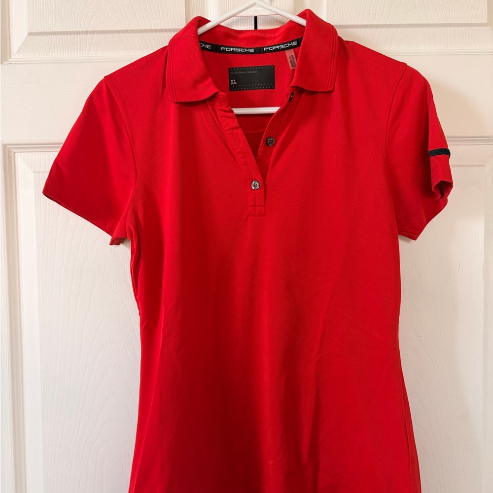 Porsche Design Women’s Red Short-Sleeve Polo Shirt